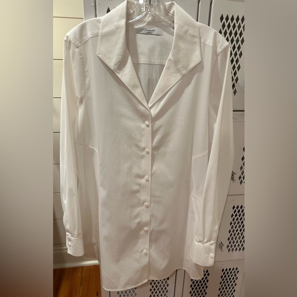 Classic White Button-Up Shirt